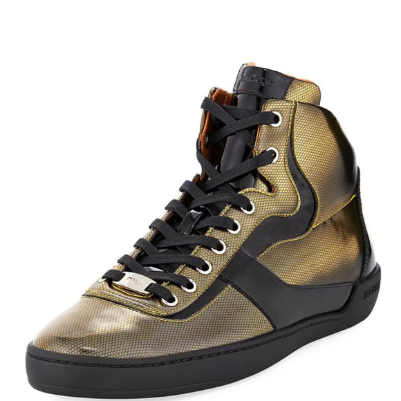 Men's Bally Eroy Cat Metallic Sneakers Size 13US - Picture 5 of 7